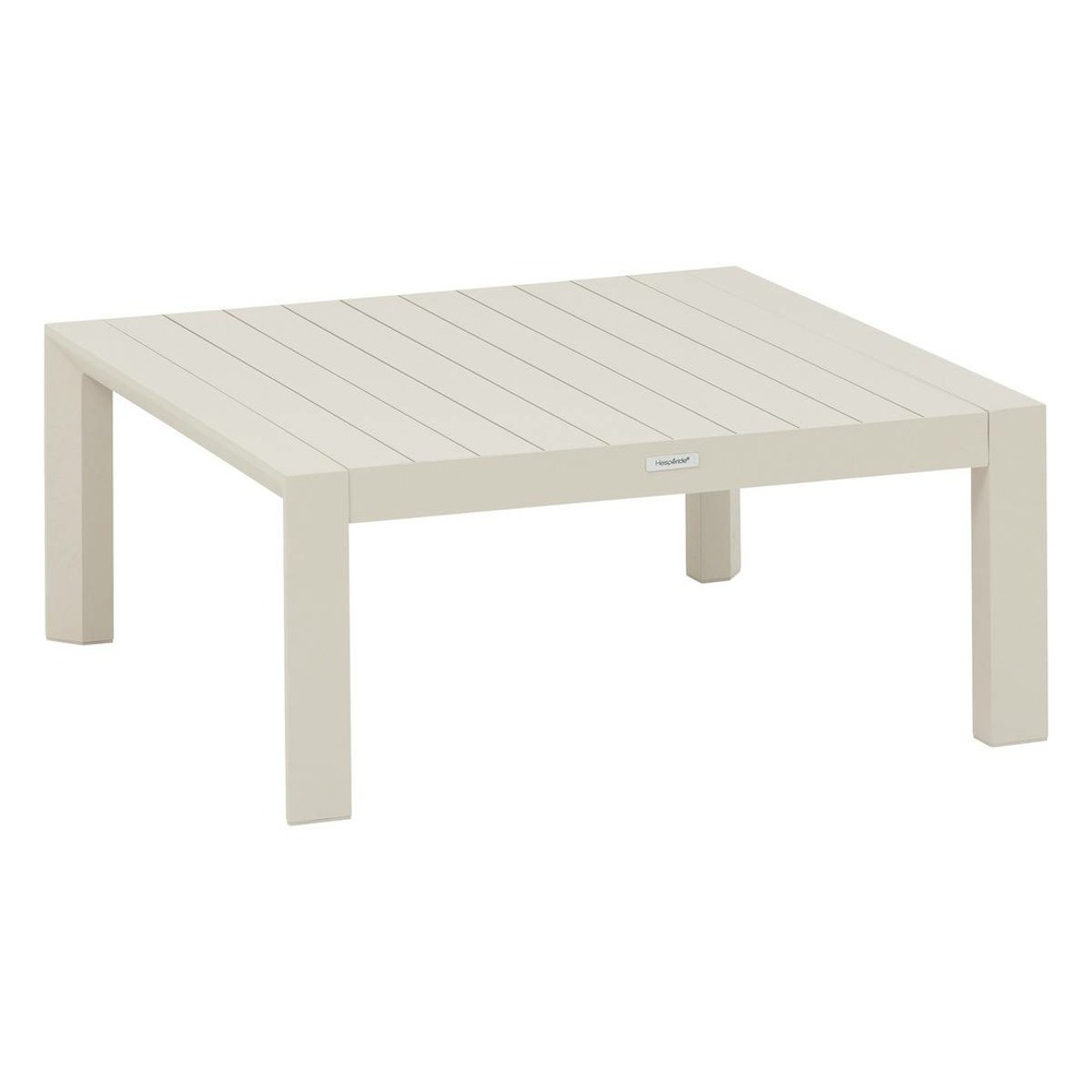 Table basse de jardin carrée évasion argile en aluminium traité en époxy