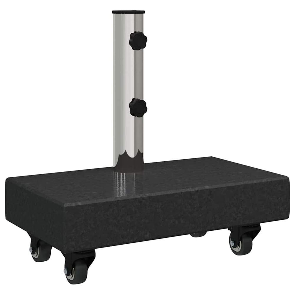 Pied de parasol 25 kg noir granite rectangulaire