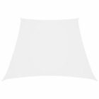 Voile toile d'ombrage parasol tissu oxford trapèze 2/4 x 3 m blanc