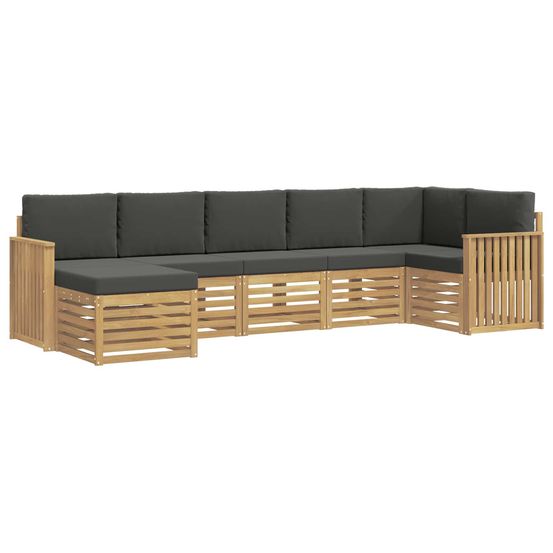 Ensemble de canapés d'extérieur 7 pc blanc et anthracite