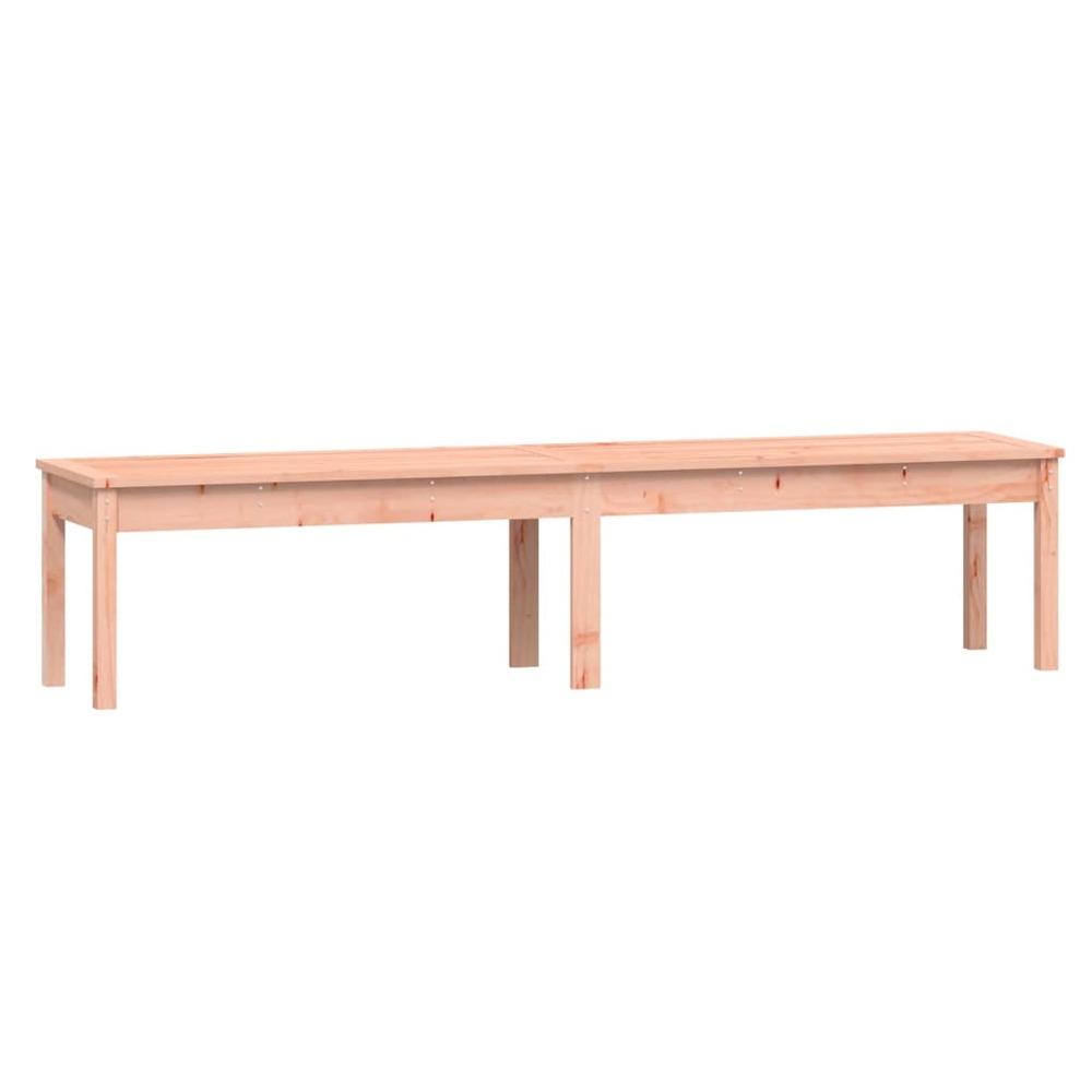 Banc de jardin meuble de patio d'extérieur terrasse à 2 places 203,5 x 44 x 45 cm bois massif de douglas