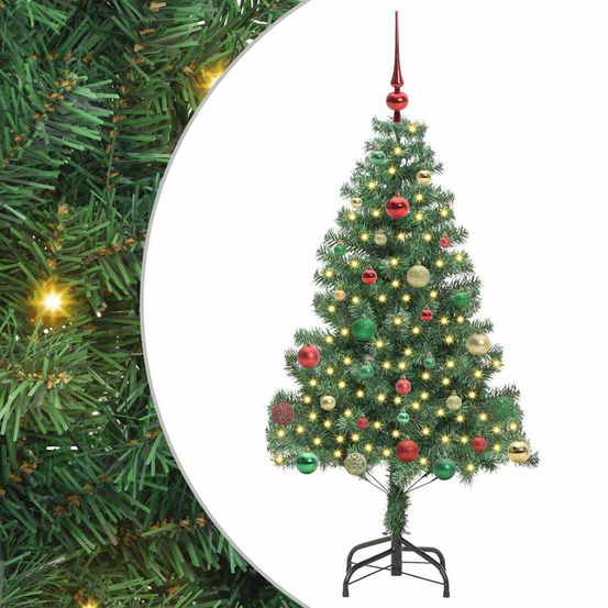 Sapin de noël avec 150 led avec support vert 150 cm pvc