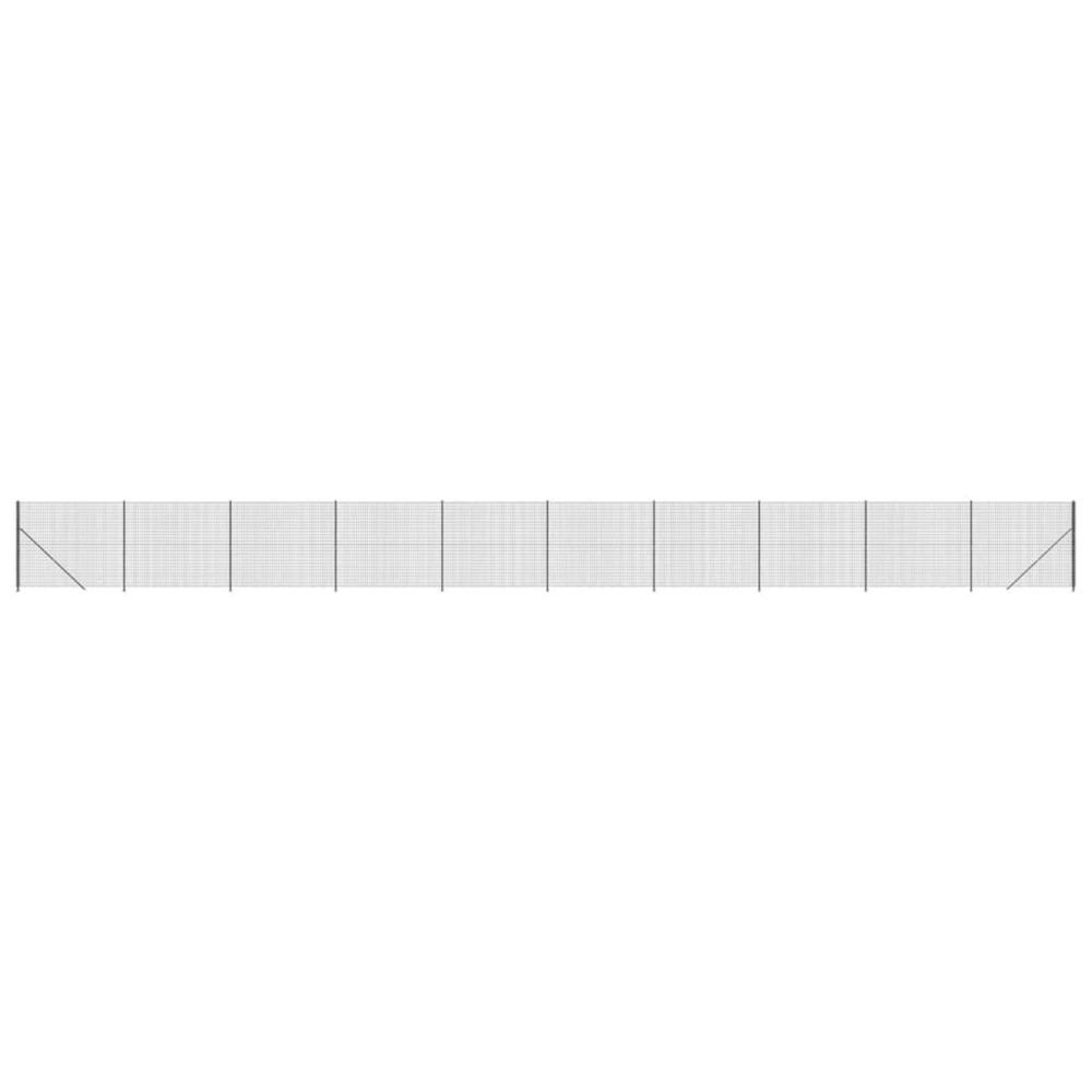 Clôture en treillis métallique avec bride anthracite 1,6x25 m