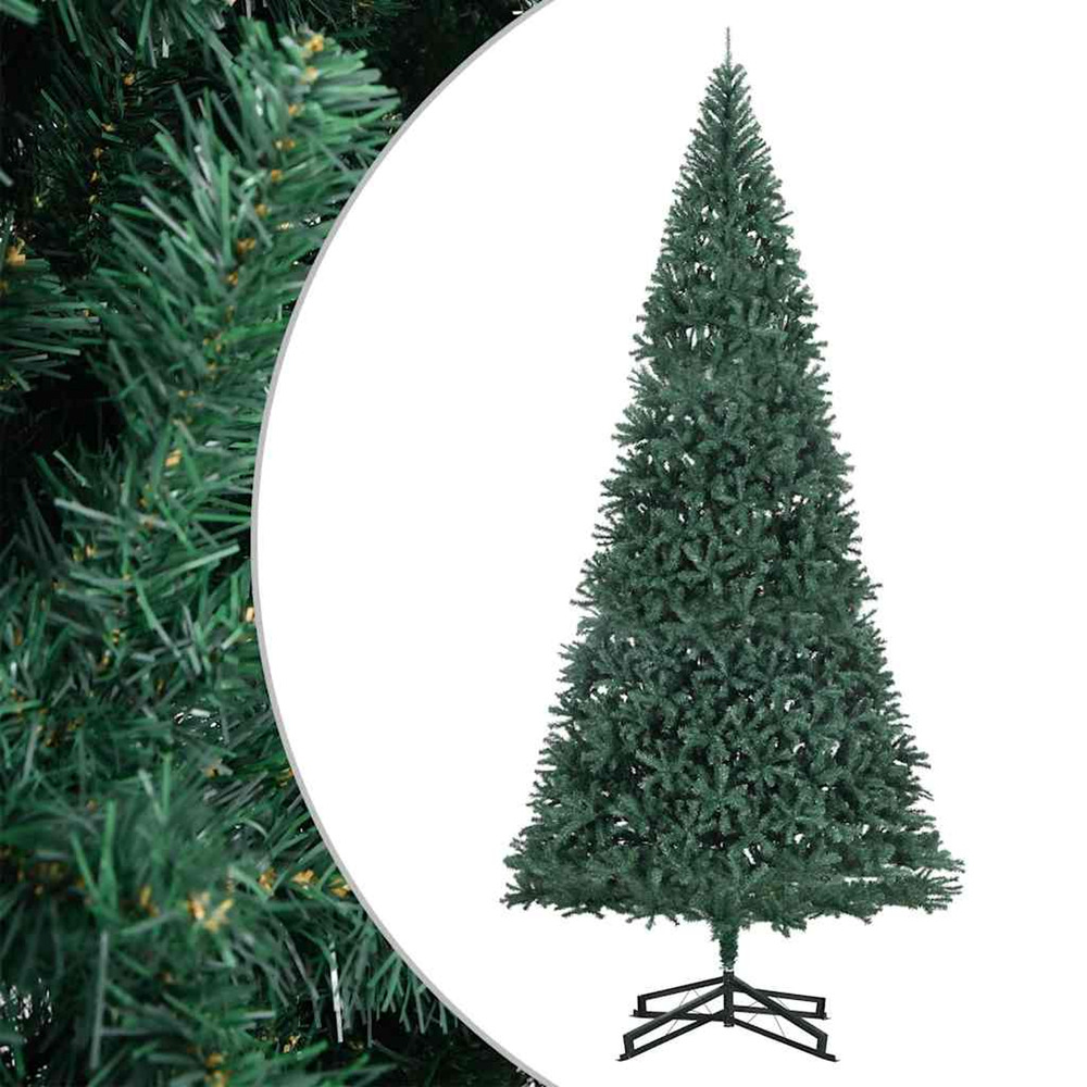 Sapin de noël artificiel avec support vert 500 cm pvc