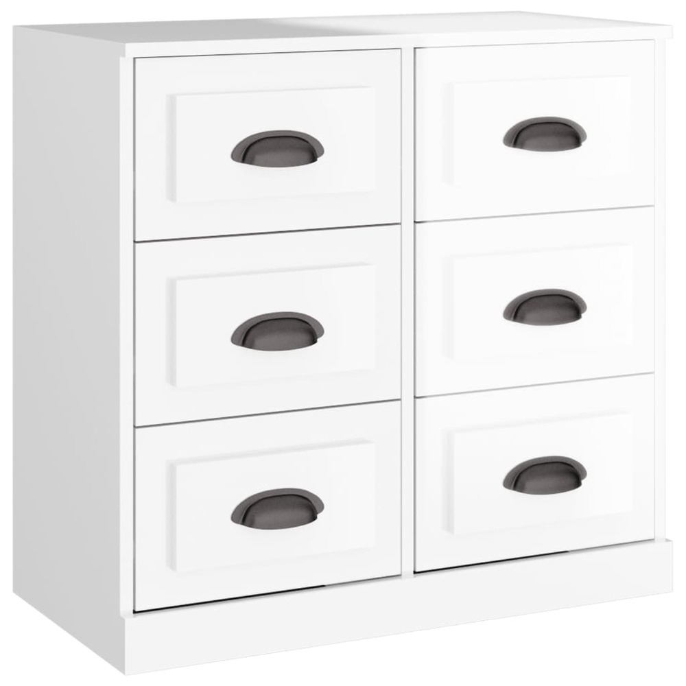 Buffet bahut commode armoire meuble de rangement organisateur cuisine salle de séjour salon brillant 70 x 35,5 x 67,5 cm bois