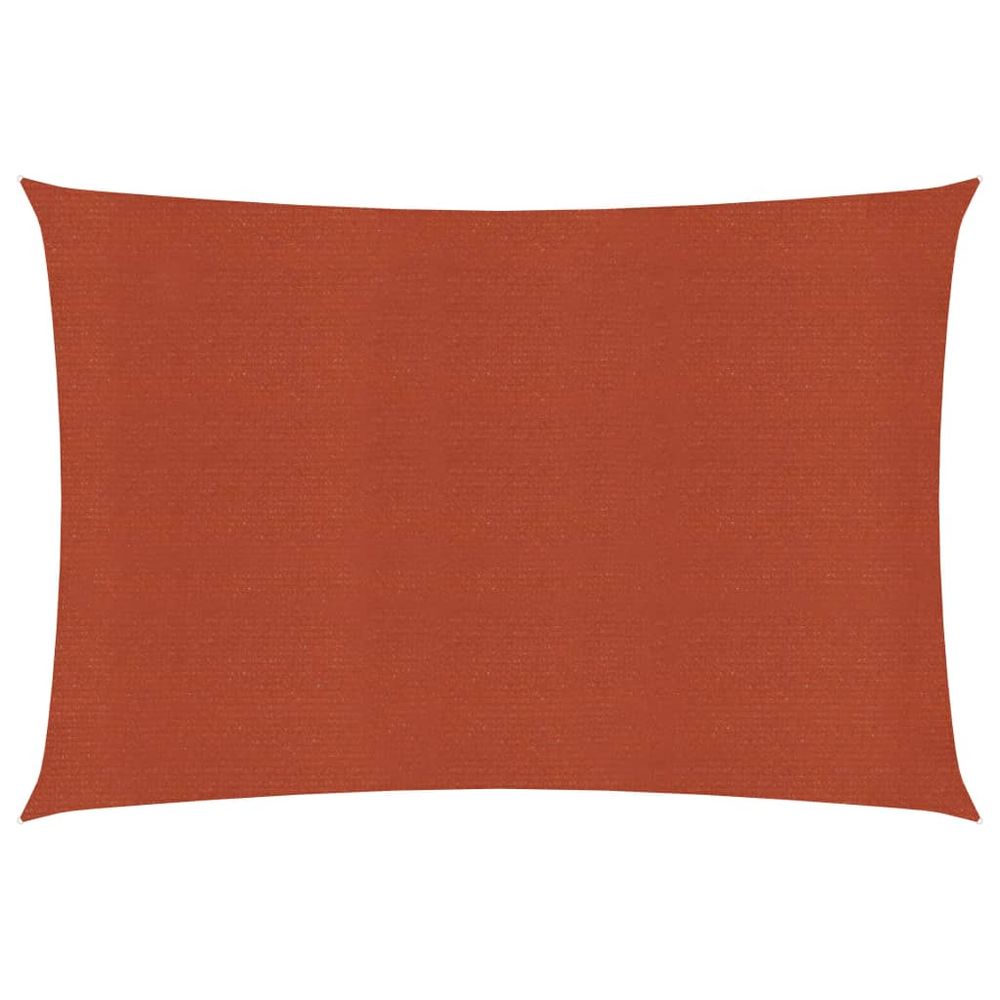 Voile d'ombrage 160 g/m² terre cuite 4 x 6 m pehd