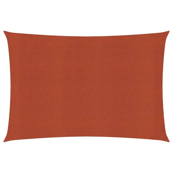 Voile d'ombrage 160 g/m² terre cuite 4 x 6 m pehd