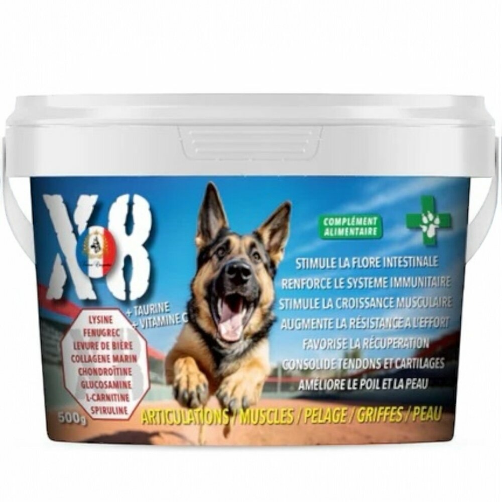 Complement alimentaire x8 – 1kg – vitalité, bien être et performance – france croquettes