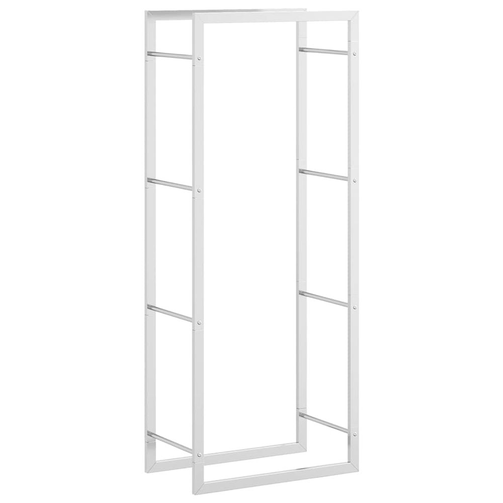 Portant de bois de chauffage 50x28x132 cm acier inoxydable