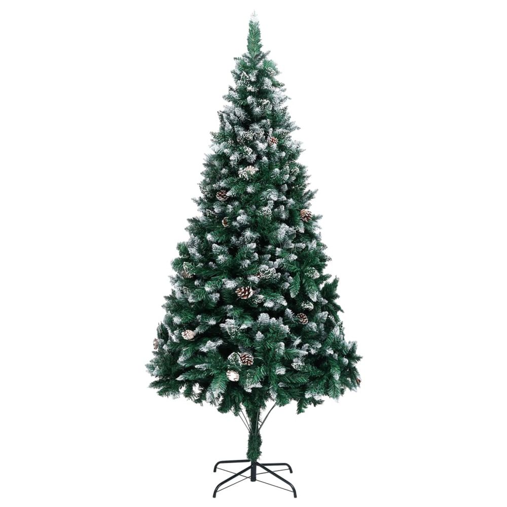 Guirlande de NoÃ«l avec neige floquÃ©e