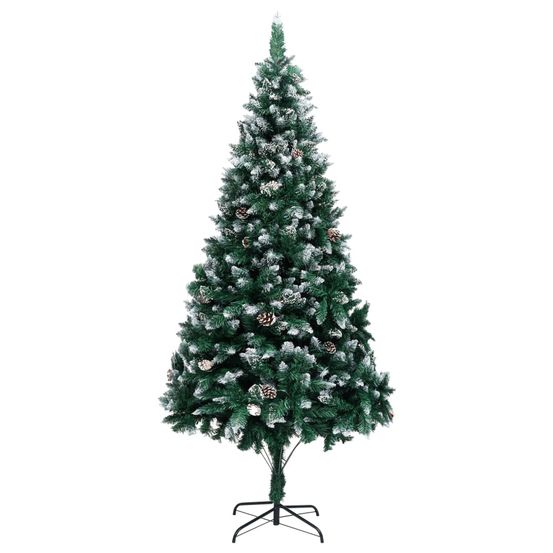 Guirlande de Noël avec neige floquée