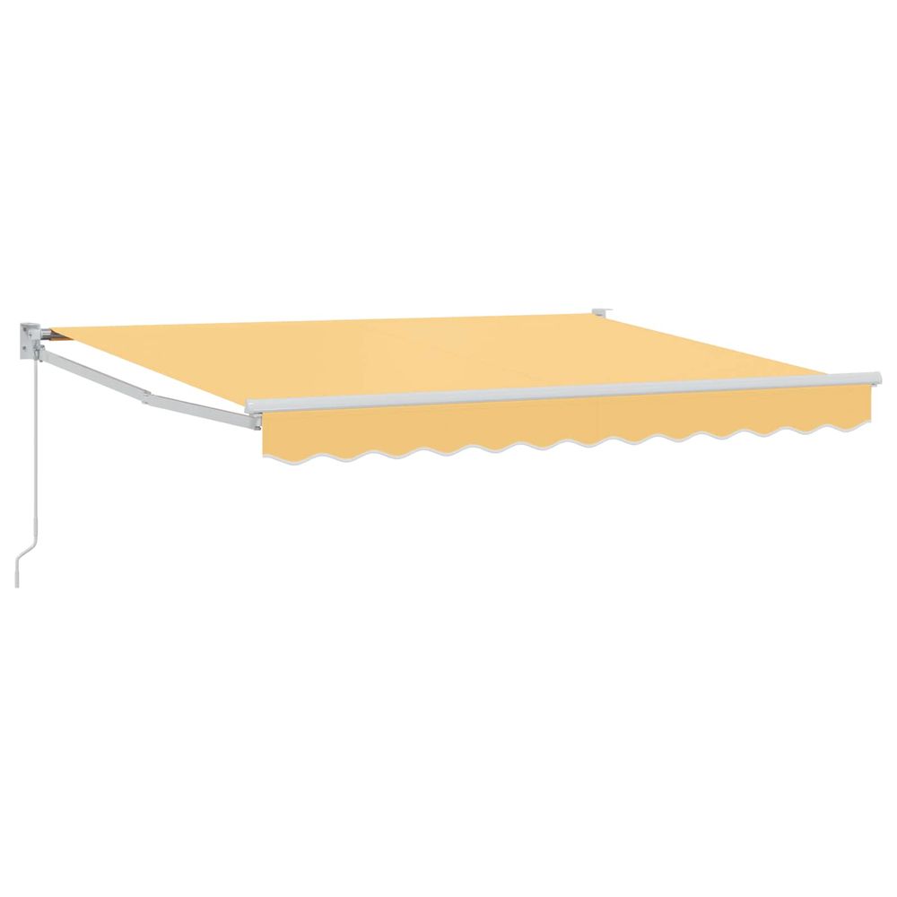 Auvent rétractable sable 3,5 x 2,5 m