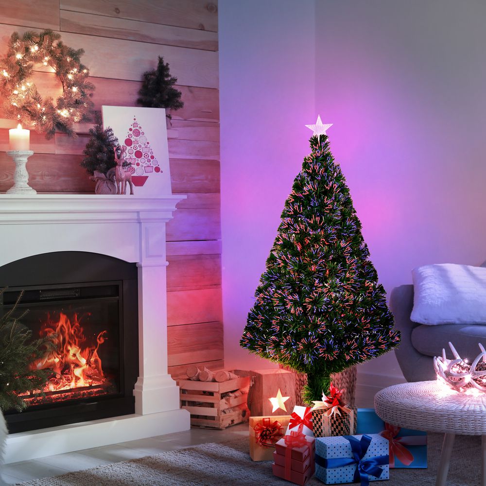 Sapin de noël artificiel en plastique vert 120 cm