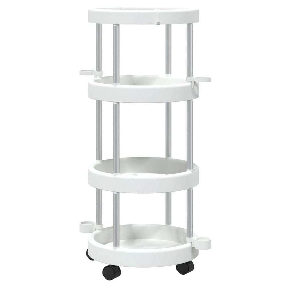 Chariot de ménage avec panier de rangement aluminium