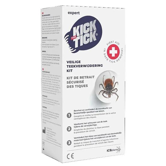 Kit de retrait pour tiques spray 40 utilisations pince tire-tique