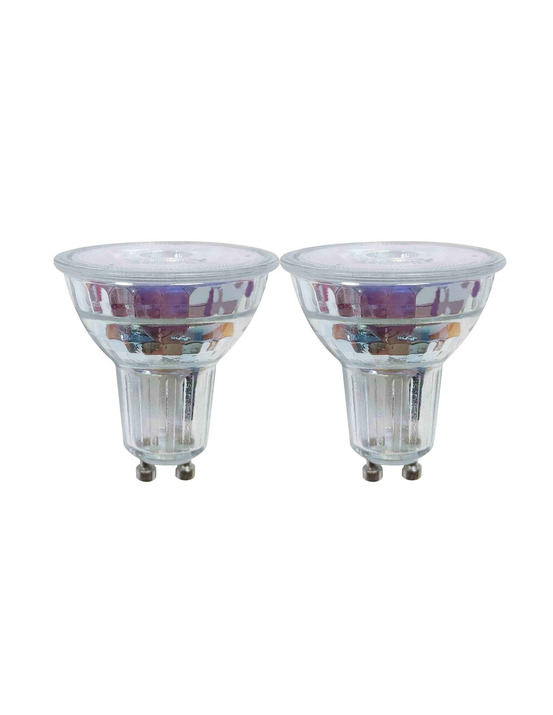 Ampoule transparente spot led gu10 3.1w 230 lm blanc chaud dimmable lot de 2 - prolight