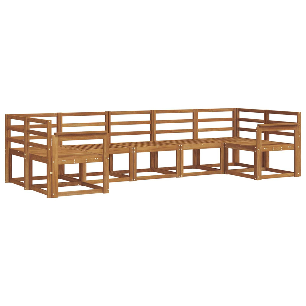 Ensemble de canapés d'extérieur 7 pcs naturel