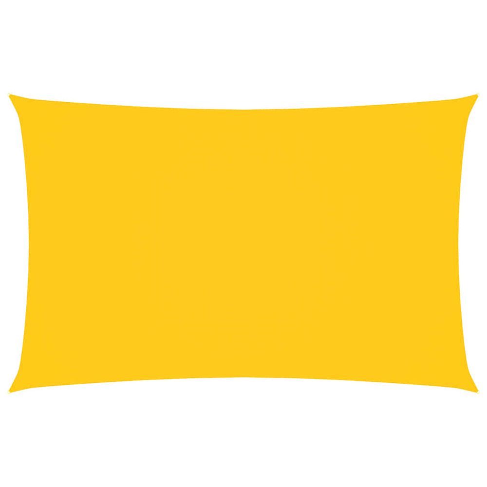 Voile de parasol tissu oxford rectangulaire 4x7 m jaune
