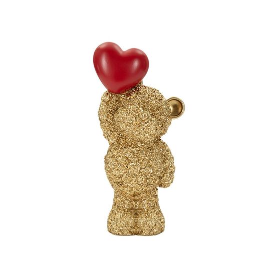Statuette ourson ballon cœur