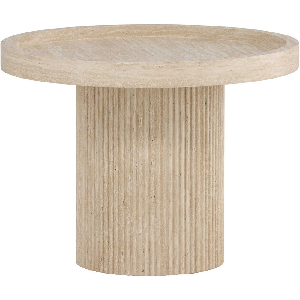 Table basse en mdf effet travertine krille 60 x 45 cm