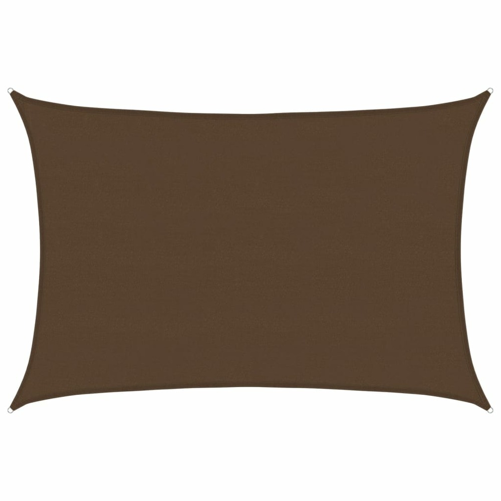 Voile d'ombrage 160 g/m² marron 5x6 m pehd