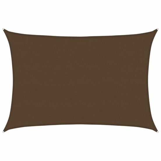 Voile d'ombrage 160 g/m² marron 5x6 m pehd