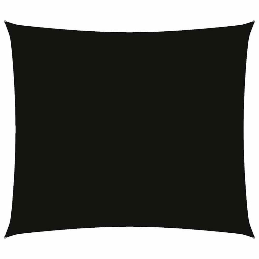Voile de parasol tissu oxford rectangulaire 2,5x3 m noir