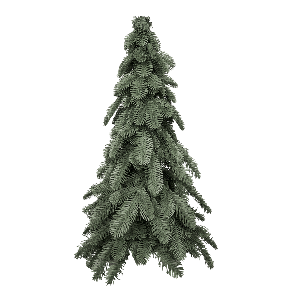 Petit sapin de noël artificiel de table 60 cm - style nobilis - little grove