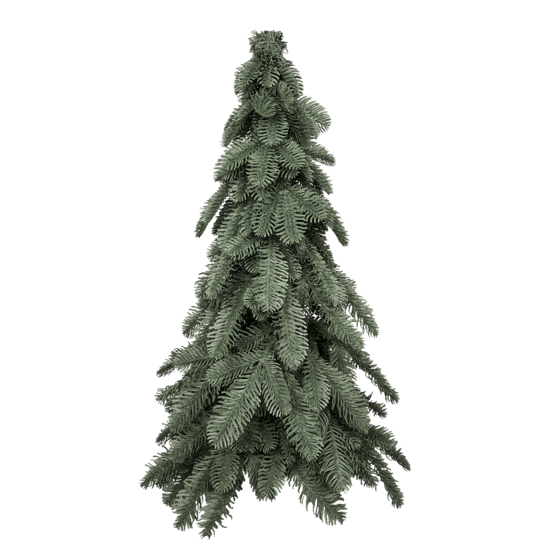 Petit sapin de noël artificiel de table 60 cm - style nobilis - little grove