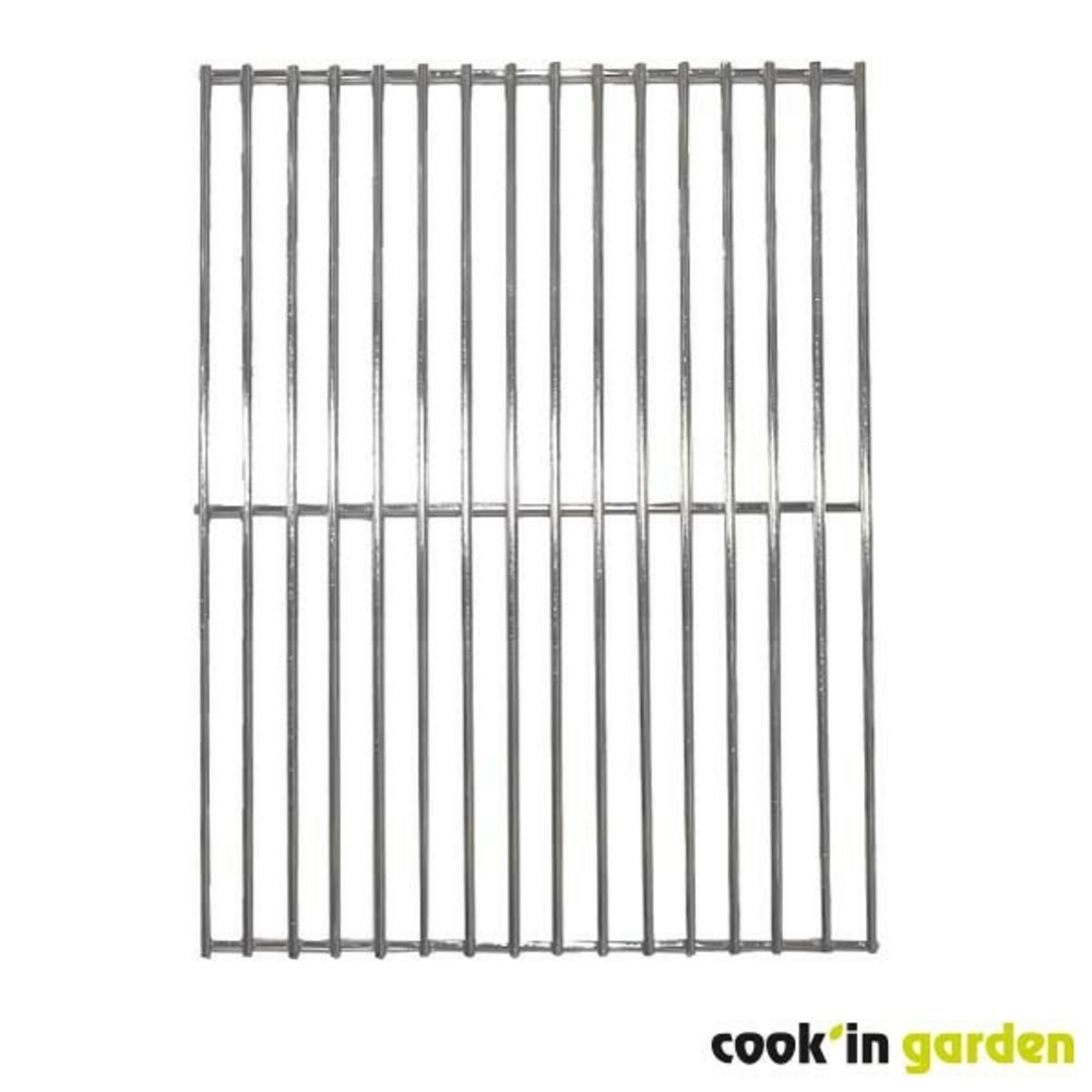 Grille en acier chromé l 33,5 x l 25 cm