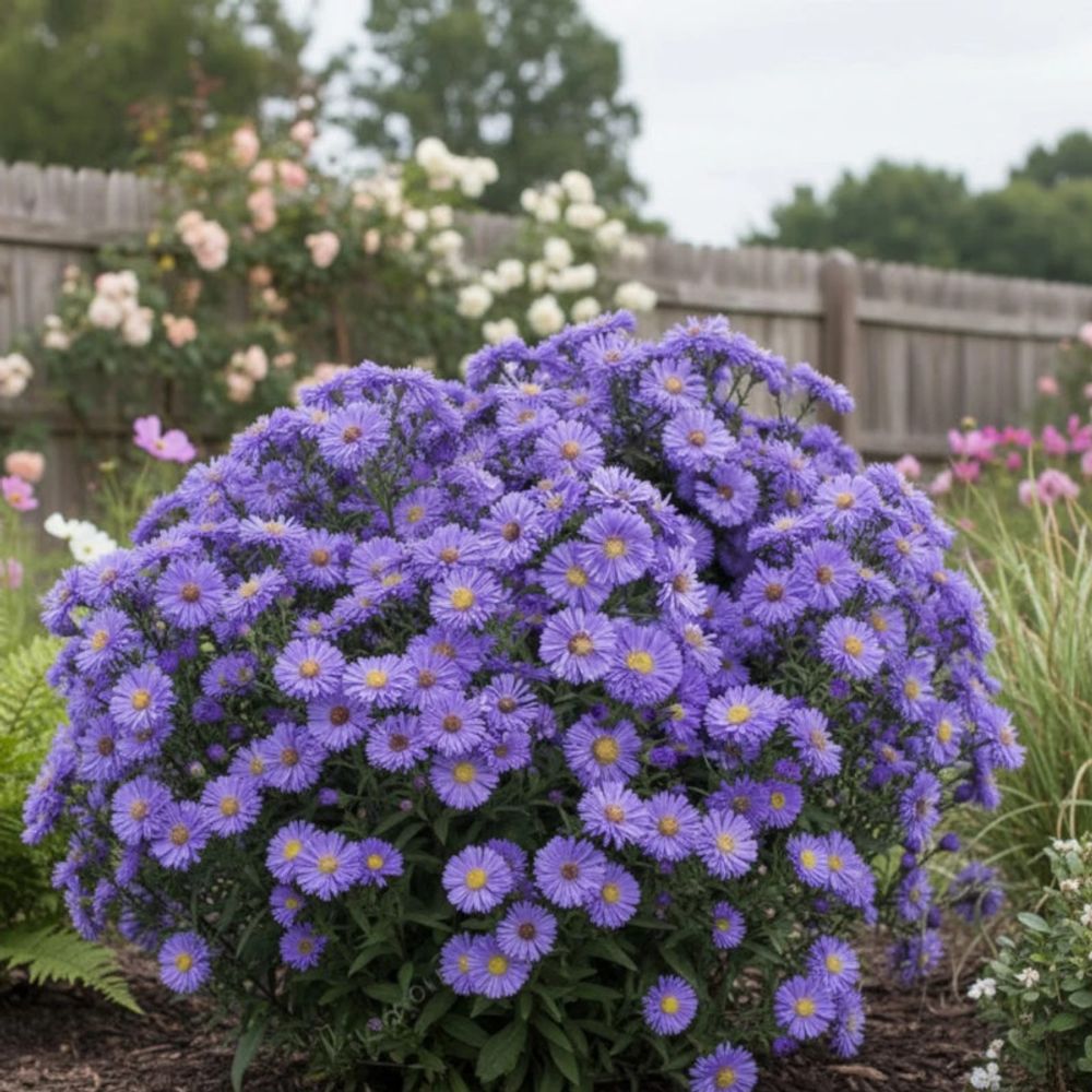 Aster grand d'automne marie ballard, aster novi-belgii lot de 3 godets