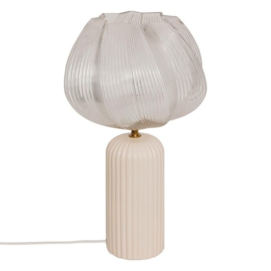 Lampe à poser phylas beige h45,5cm