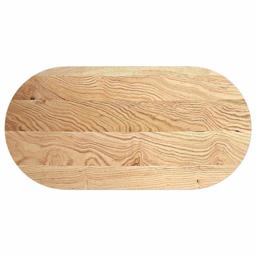 Dessus de table 120x60x2 cm bois de chêne massif ovale