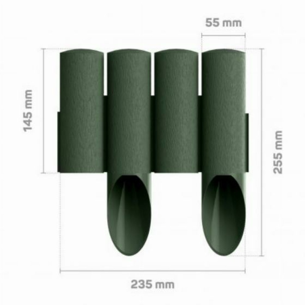 Cellfast palissade de jardin 4 standard - vert - 14,5 cm x 2,3 m