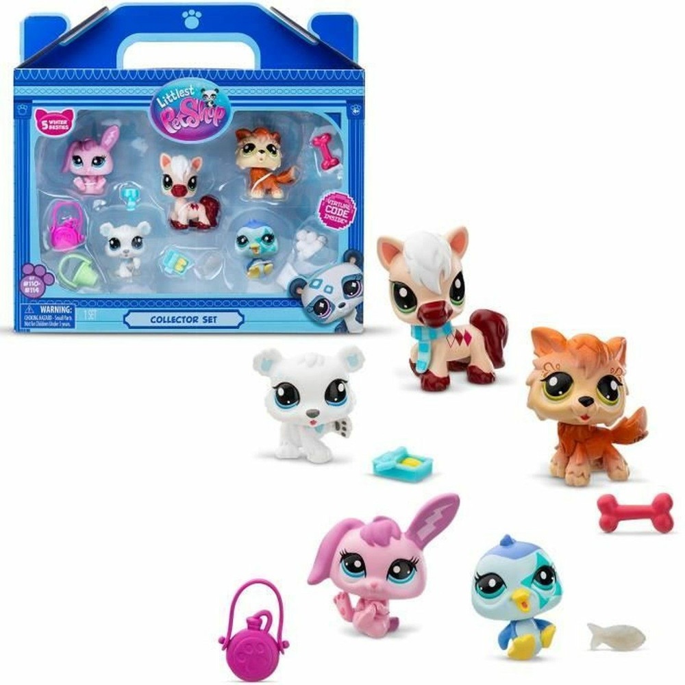 5 pets - littlest pet shop montagne - animaux à collectionner