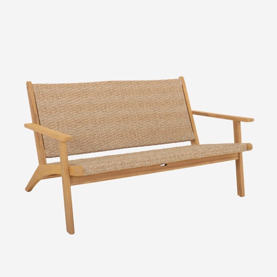 Banc de jardin bois d'acacia 2 places - belize