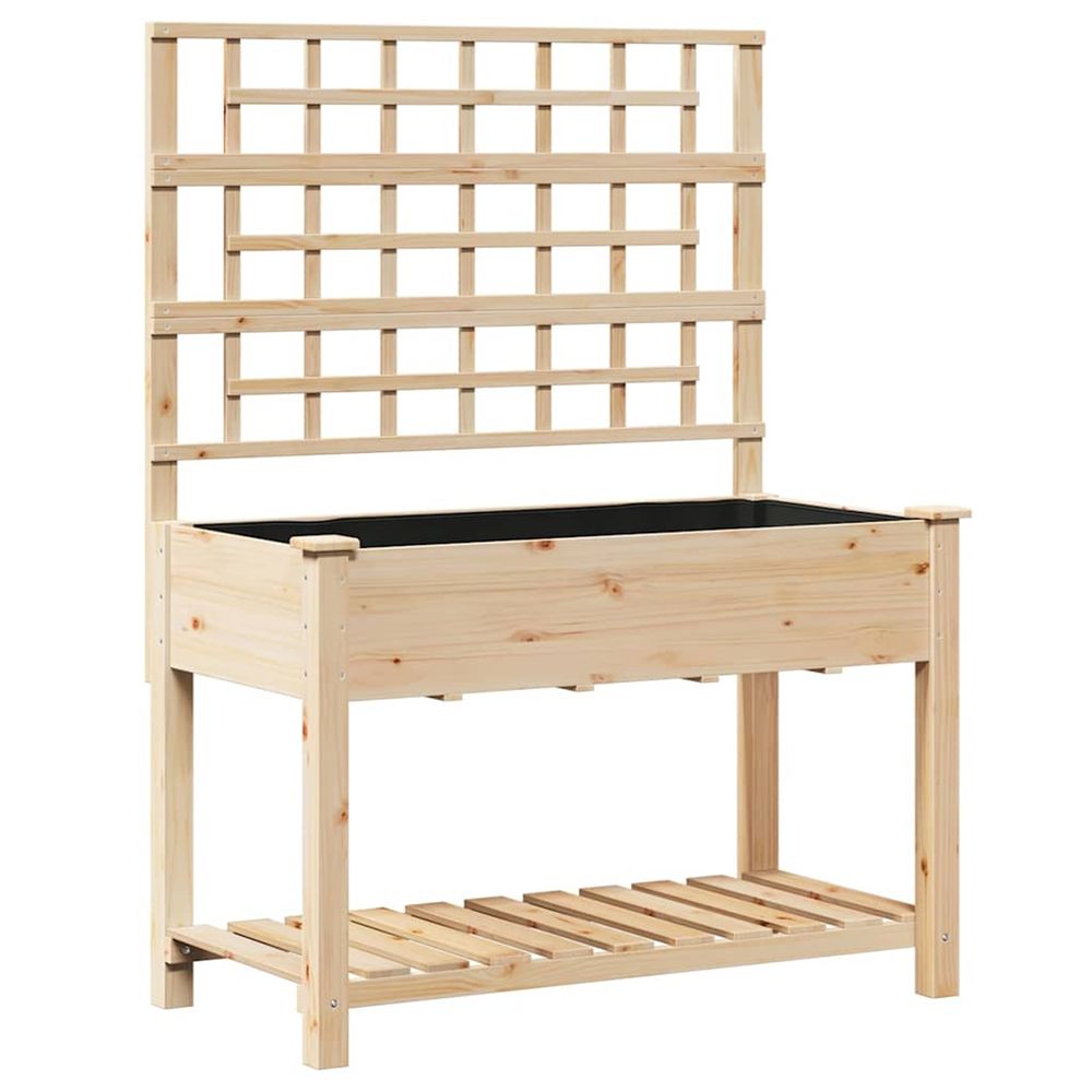 Cache-pot de jardin beige 115 x 60,5 x 153 cm