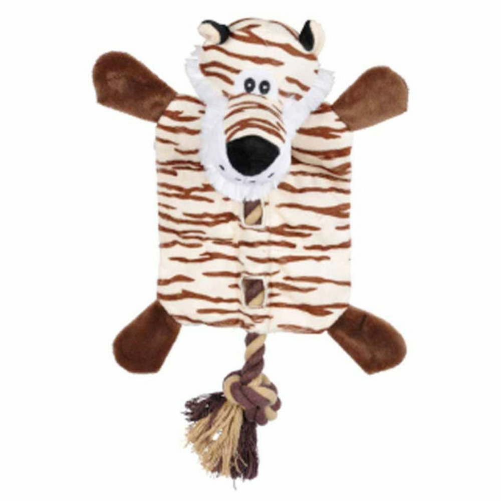 Peluche pour chien tigre 37cm marron