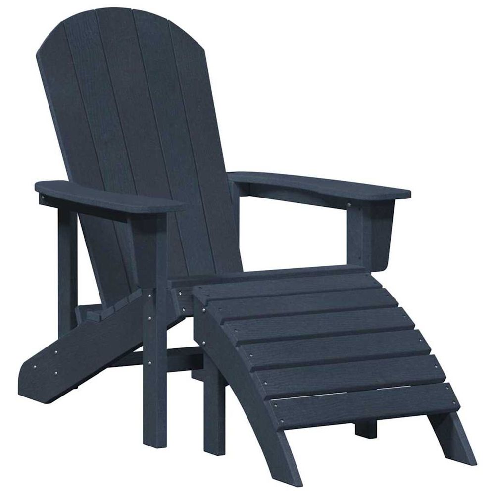 Chaise adirondack bleu marine hdpe