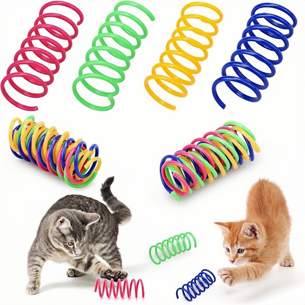 Ressort chat jouet en spirale - lot de 40