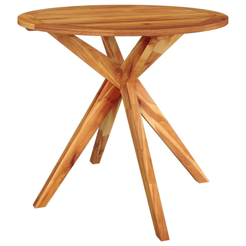 Table de jardin 85x85x75 cm bois d'acacia solide