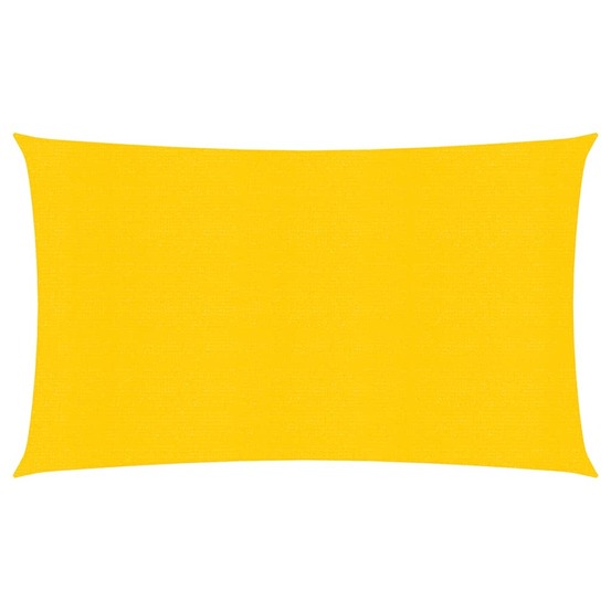Voile d'ombrage 160 g/m² 2 x 5 m pehd jaune