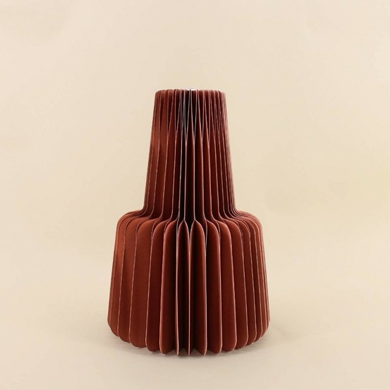 Vase pliable en papier h28xd20cm