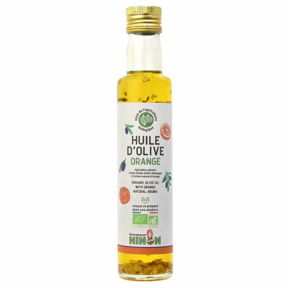 Huile d'olive extra vierge orange bio - naturellement ninon