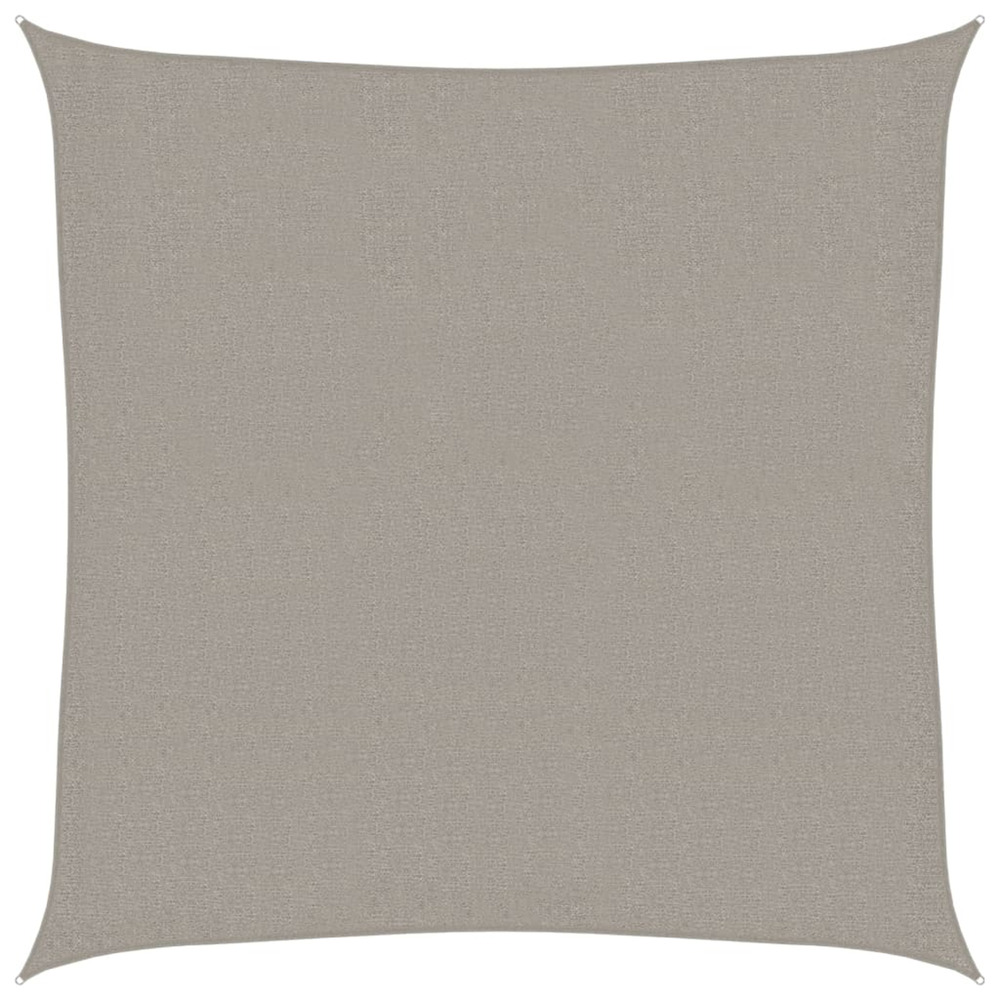 Voile d'ombrage 160 g/m² carré gris clair 3x3 m pehd