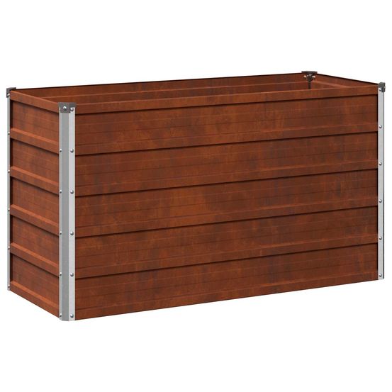 Jardin surélevé rouillé 100 x 40 x 55 cm corton