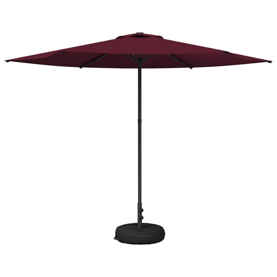 Parasol de jardin avec base 300 x 300 cm polyester