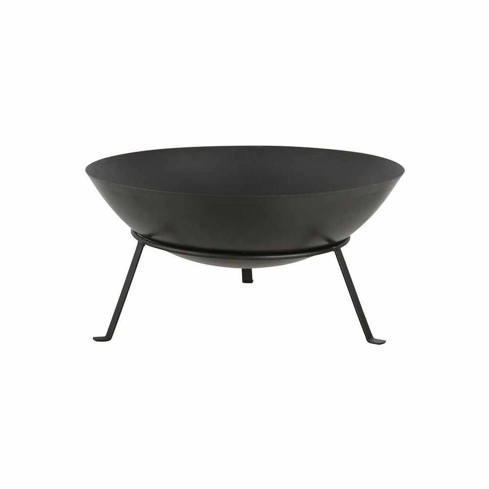 Brasero rond en métal sur pied 49,5 x 24,5 cm