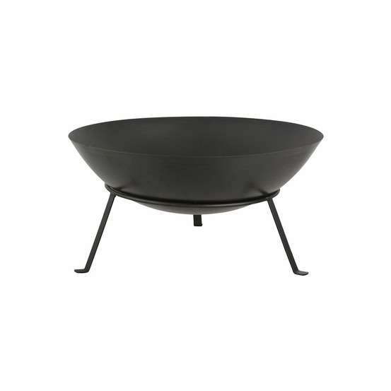 Brasero rond en métal sur pied 49,5 x 24,5 cm