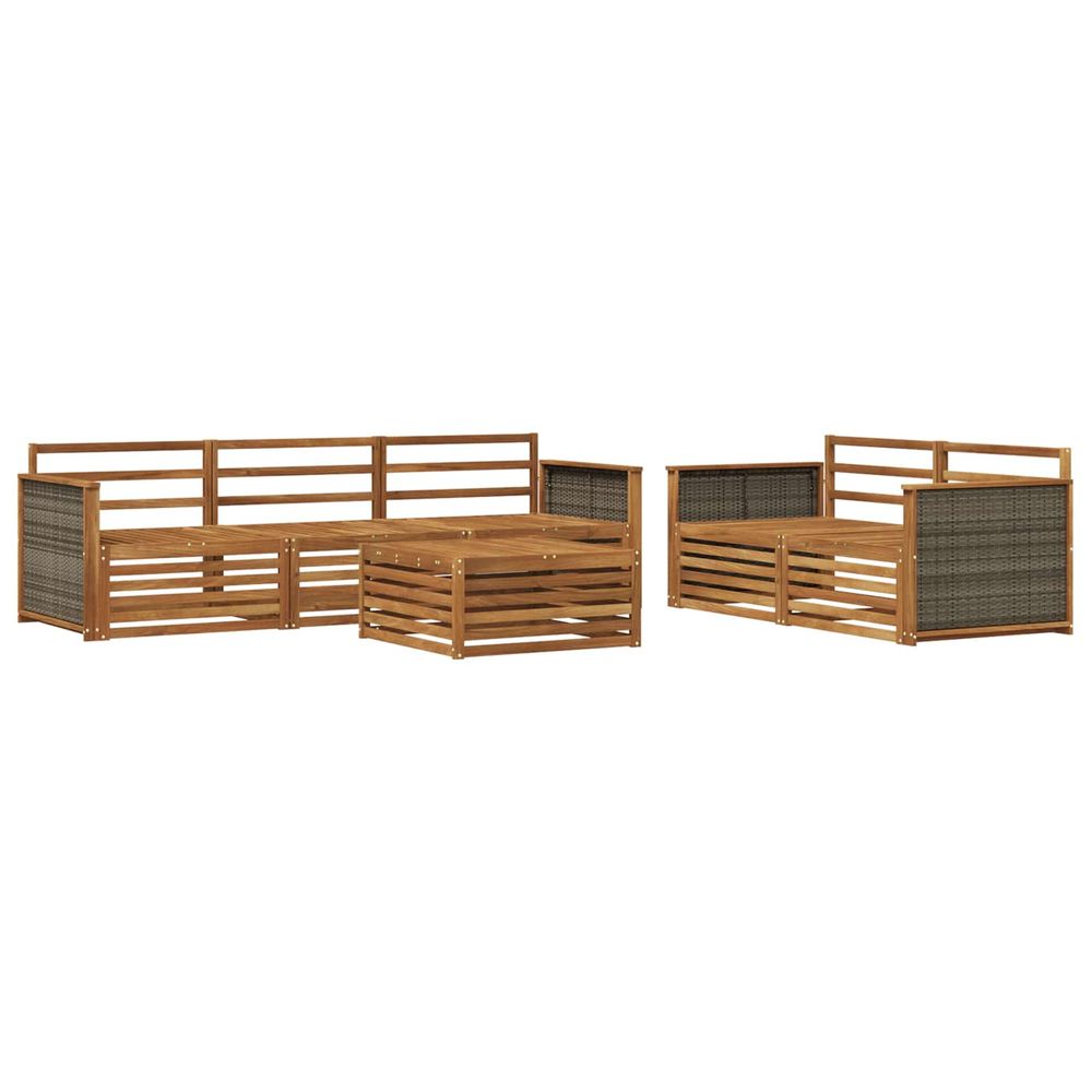 Ensemble de canapés d'extérieur 6 pc naturel